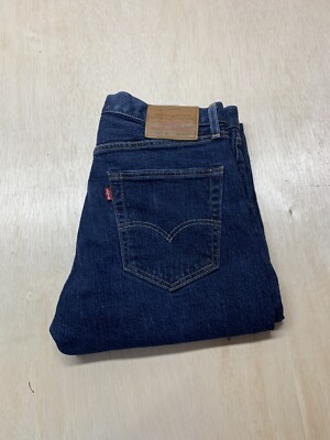 Levis 501 Big E Jeans Men's Size 32x32 Leather Patch Blue Classic