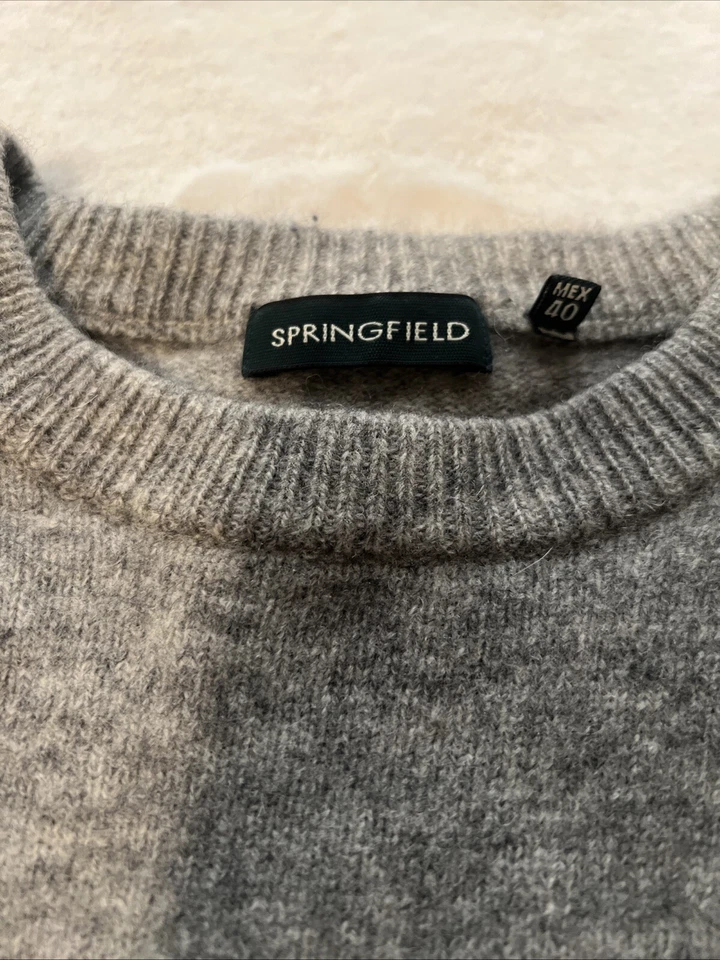 Springfield Pullover Grau L Damen 100%Lana - Bild 3 von 4