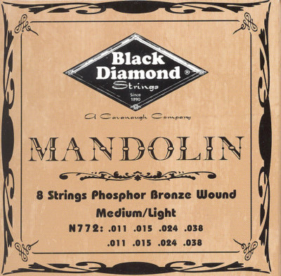 Black Diamond Mandoline Saiten N772 LE Medium / Light Phosphor Bronze 