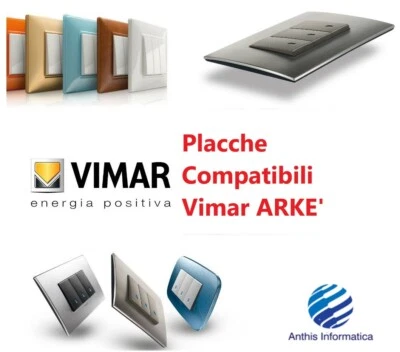 Placche COMPATIBILi VIMAR ARKE' arkè 2 3 4 7 POSTI