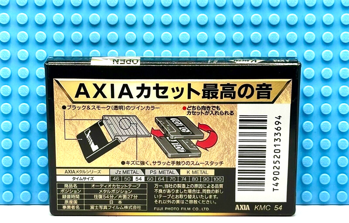 カセットテープ メタルポジション AXIA J'z METAL 54分1本・ AXIA PS