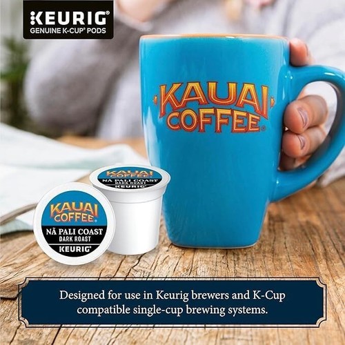 	Kauai Kaffee Na Pali Dark Roast - kompatibel mit Keurig K-Cup Brüher 10 CT	 - Bild 3 von 7