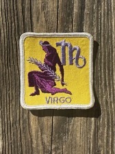 Vtg Virgo Zodiac Sign Astrology Embroidered S...