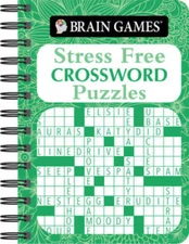 Brain Games - To Go - Stress Free: Crossword Puzzles - Spiral-bound - GOOD