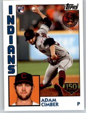 2019 Topps Series 2 ADAM CIMBER 1984 Rookie 150th Anniversary /150 Indians #AC