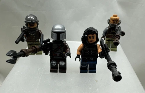 LEGO Star Wars AT-ST Raider Mandalorian 4pcs Minifigure Minifigs Only Lot 75254