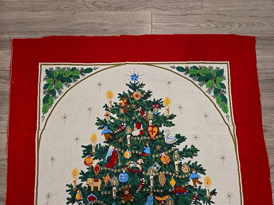 Night Before Christmas Door Quilt Table Vip Cranston Fabric Panel 35 X 57" SPODE - Image 2 of 4