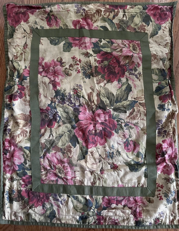 Chaps Ralph Lauren Rosemount Floral Houndstooth Travesseiro Padrão Sham One Bege - Imagem 3 de 4