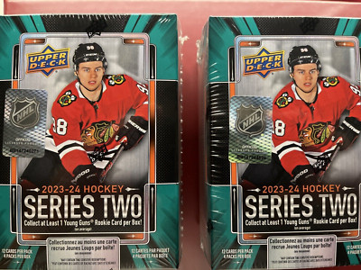 2023-24 Upper Deck Series 2 Hockey Blaster 2 Box Lot - Fresh case Conner Bedard!