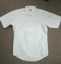 Mens Shirt button Oxford Gray 14 15 16 17 18 19 20 21 New 1077G Edwards s/s