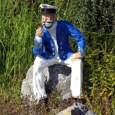KAPITÄN SEEMANN lebensgroß Deko maritim Garten Figur Werbefigur Incl. Lieferung