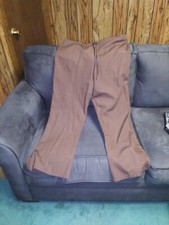 Women Cherokee Brown Petite Large Scrub Pants