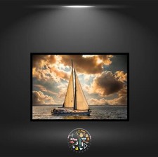 Sailboat - Quadratisch Diamond Painting Vollb...