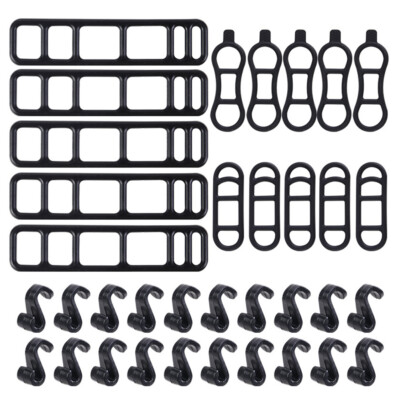 Silicone Rubber Bands 40-Piece Bike Light Straps Kit Silicone