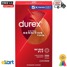 Durex Extra Sensitive Condom, 12 Count Pack of 1