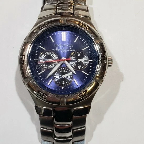 Nautica steel best sale watch