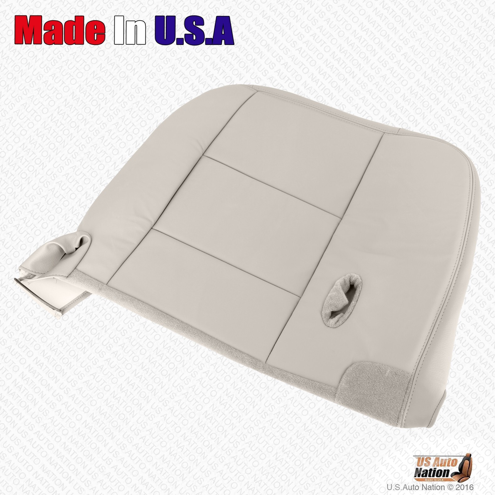 2005 Ford Crown Victoria Front Driver Bottom Replacement Leather Seat Cover Tan