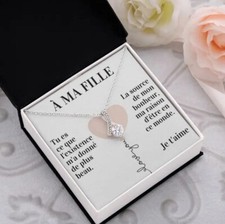 Collier À Ma Fille Je T'Aime (Modèle 101) (Coloris Argent)