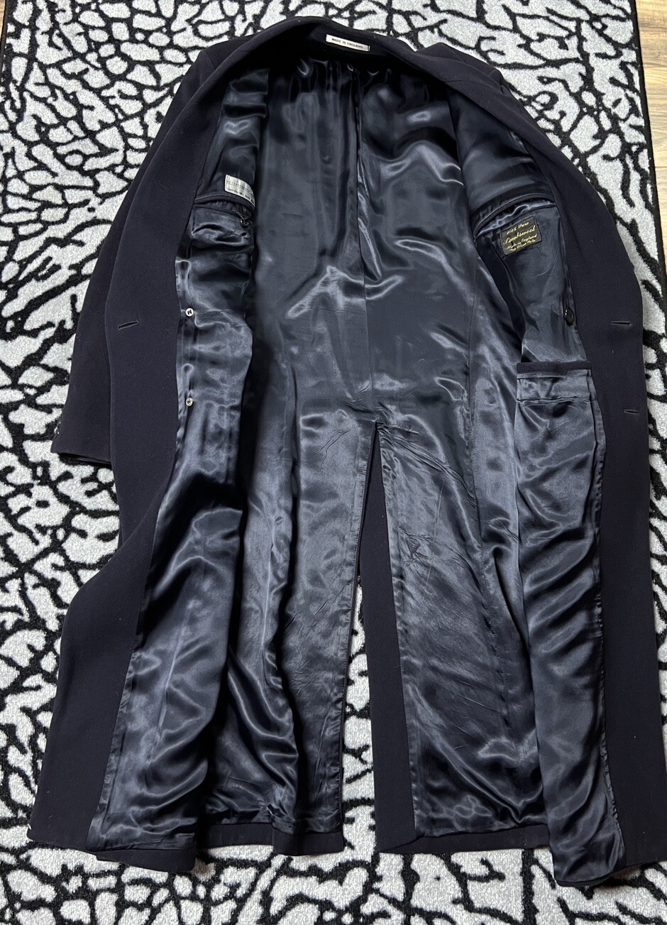 Cappotto Vestito Peterborough Fila 100% Lana Nero LEGGI Descrizione ��