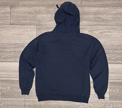 Thrasher 90's Skateboard Magazine Blue Hoodie Flame Logo Thrasher 90's Skateboard Magazine Blue Hoodie Flame Logo