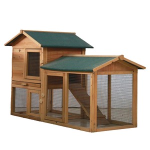 58 Inch Chicken Coops Rabbit Hutch Cage Wooden Hen House For