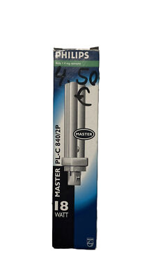 Kompaktleuchtstofflampe Philips MASTER PL-C 18W - 840 Kaltweiß | 2 Pin