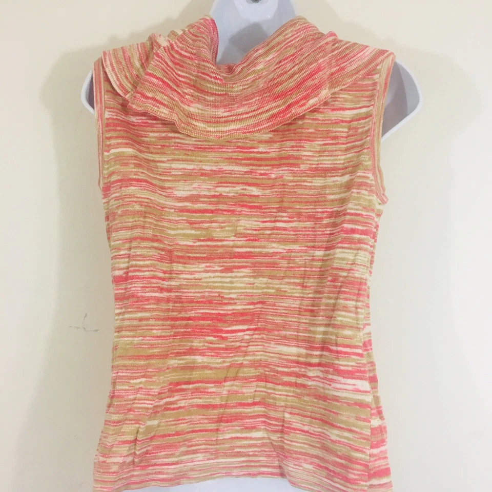 Top Jones New York para mujer talla M multicolor sin mangas tejido capucha cuello elástico Foto 2 de 4