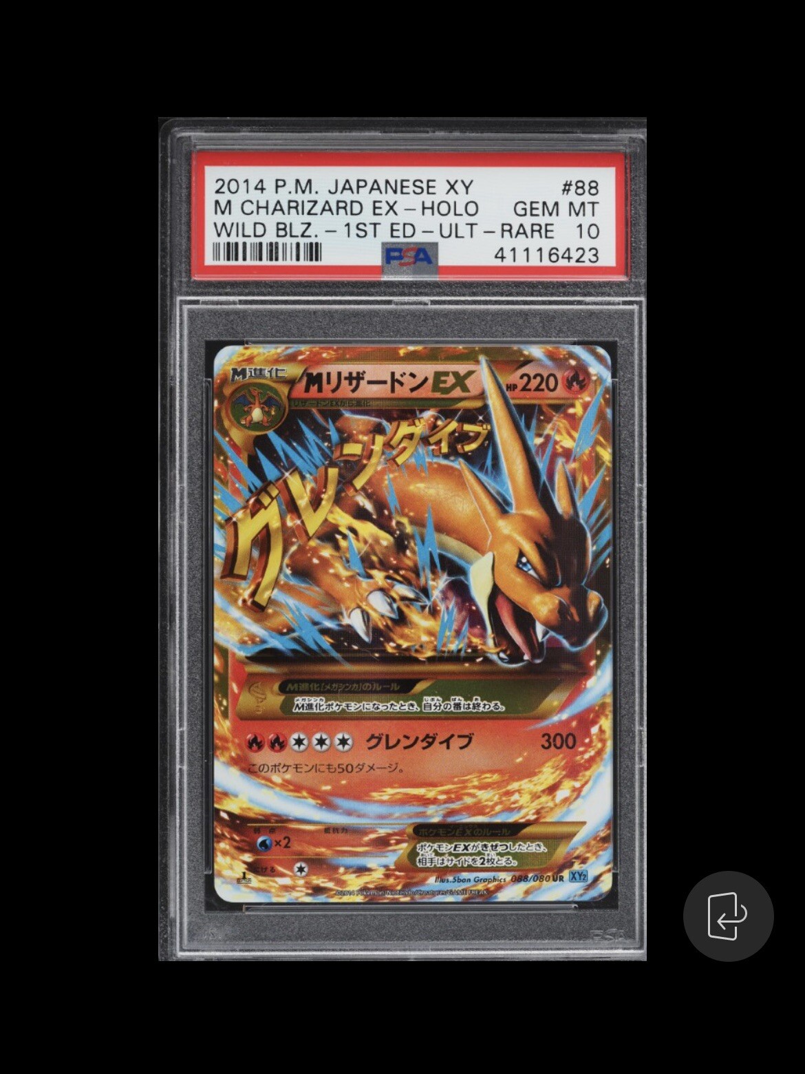 2013.PSA10.pokmn.jpn.B&w.charizard.EX