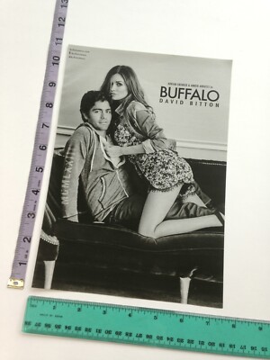 Print Ad / Clipping - Buffalo Adrian Grenier & Amber Arbucci photo legs 2015