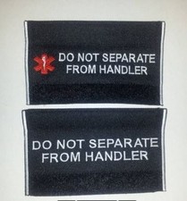 Embroider No Sew Dog Leash Wrap Sleeve Black Cuff-DO NOT SEPARATE DOG HANDLER