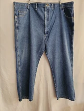 Wrangler Rugged Wear Jeans Men's Blue Denim Zipper Fly Size 54 x 28