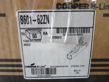 50 Cooper B-Line B601-62ZN Angle Bracket Two Hole 45* Degree Adapter Angle NEW!!