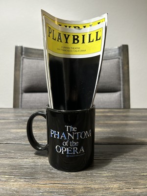 Vintage 1980s Phantom Of The Opera Mug W/ 1986 Playbill Memorabilia