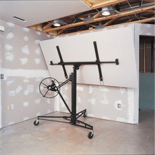 Black Heavy 11FT Drywall Hoist Plaster Board Lift Panel Sheet Crane Plate Lifter