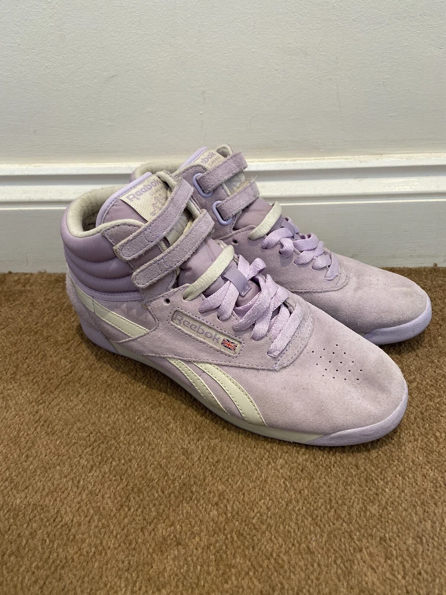 Lilac reebok trainers top