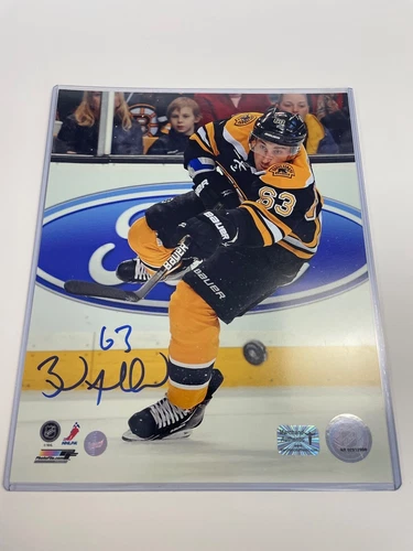 Brad Marchand Autograph Hockey 8x 10 Photo Boston Bruins NHL