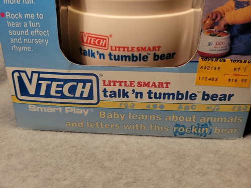 Vintage Vtech Little Smart Talk N Tumble Bear Learning Toy Baby ABC - Picture 4 of 9