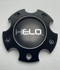 *USED Helo Satin Black Wheel Center Cap SCREW...