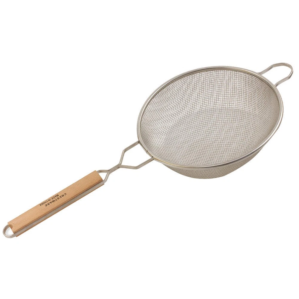 CRESTWARE WHSDM6 Mesh Strainer,Steel,Medium Double Mesh PK 10