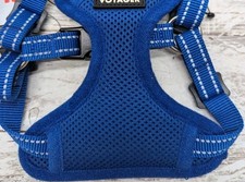 Used XS Extra Small Step-In Flex Adjustable Dog Harness With Tags blue