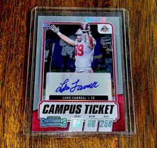 2021 Panini Contenders Draft Luke Farrell 181 Campus Ticket #45/99 SSP 49ers