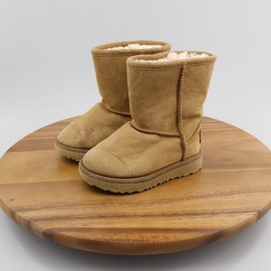UGG Australia Classic Short Suede Sheepskin Winter Snow Chestnut Boots Size 7