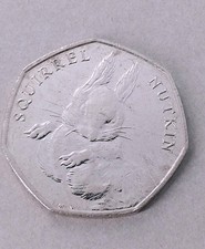 2016 - Squirrel Nutkin - Beatrix Potter -50p Fifty Pence Coin - Circulated (C73)