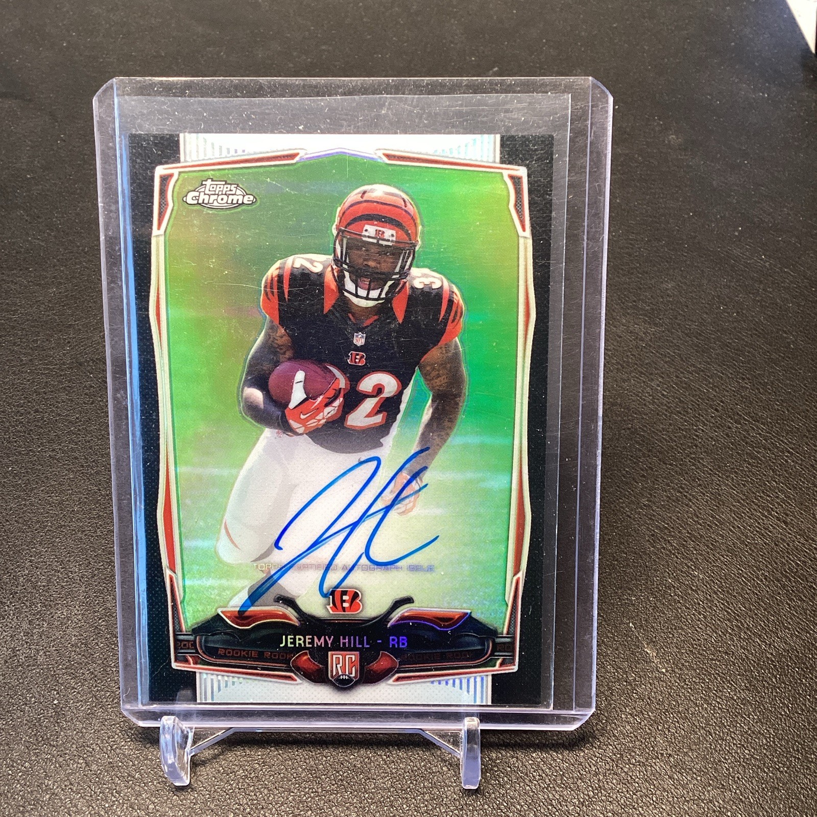 Jeremy Hill Topps Chrome Mini #125 Autograph