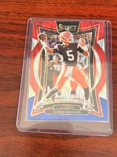 2024 Panini Select - Concourse Jameis Winston #67 Red & Blue Shock Prizm