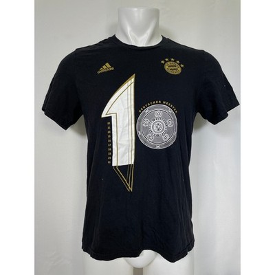 FC Bayern Munich Adidas Deutscher Meister Black Amplified T-Shirt Men's MEDIUM