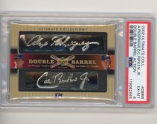 2002 UPPER DECK ULTIMATE COLLECTION ALEX RODRIGUEZ/CAL RIPKEN JR. 5/9 PSA 6