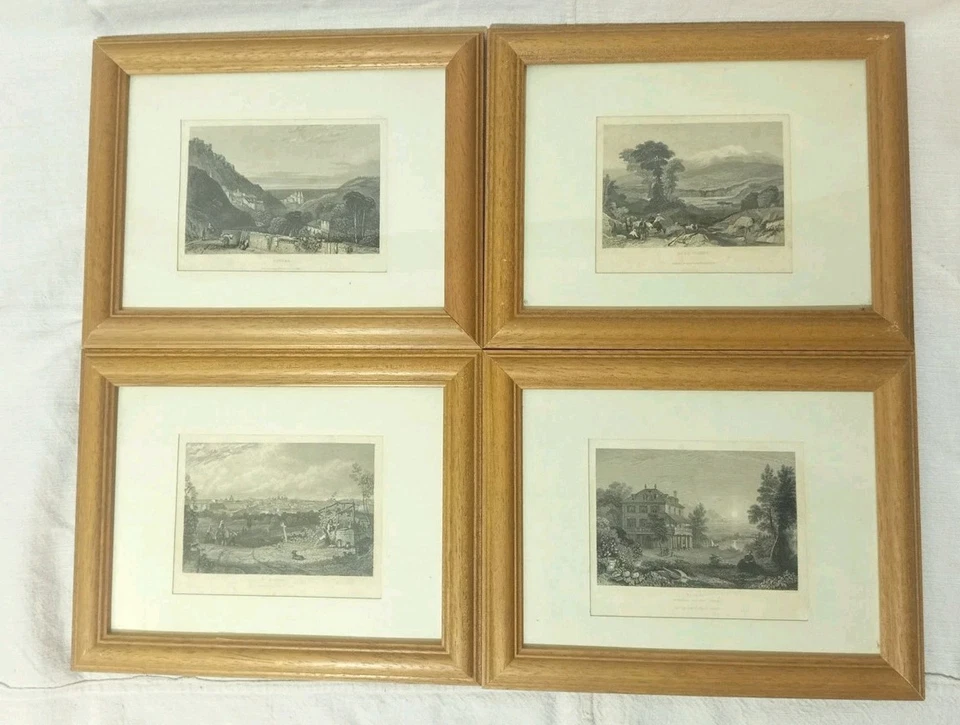 Lord Byron Madrid Diodati Cintra Olymp W Creuzbauer 1830-50 Original Stahlstiche - Bild 3 von 4
