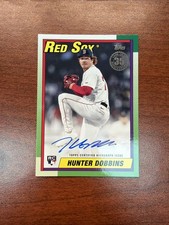 HUNTER DOBBINS RC On Card Auto 1990 35th 2025 Topps Update 90AU-HD Red Sox