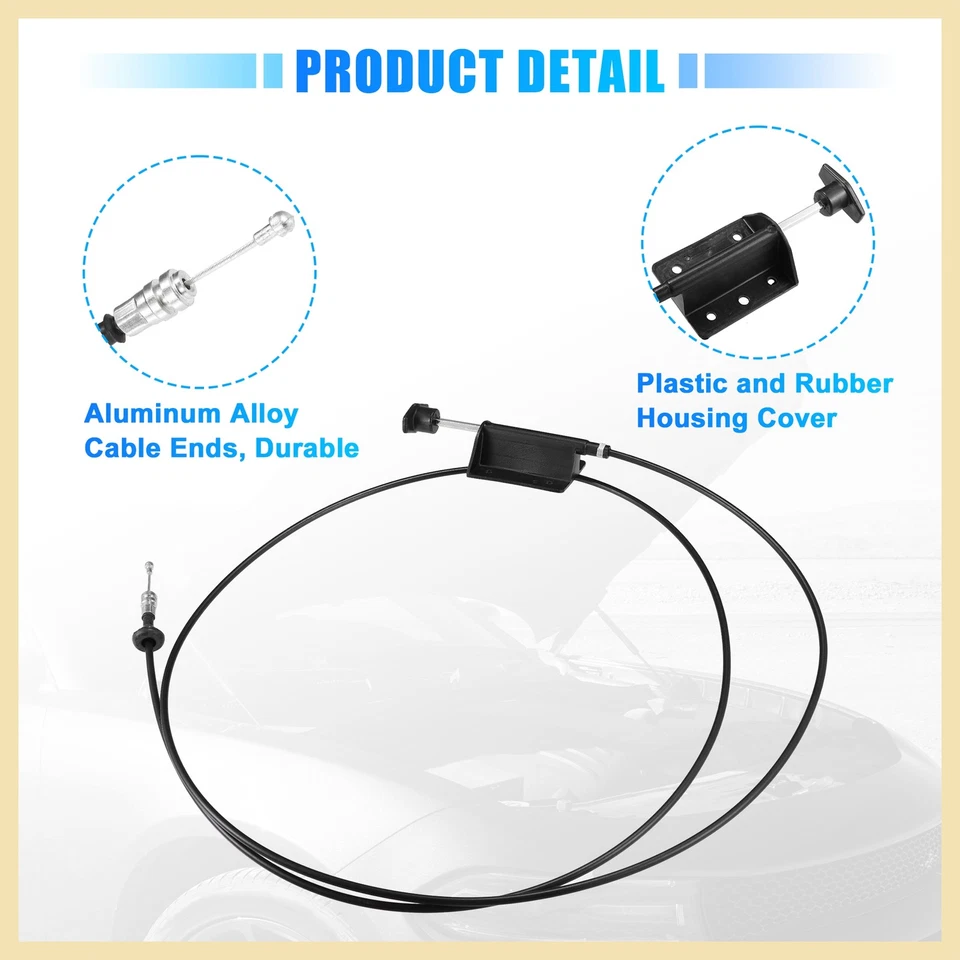 Cable de liberación de capó para Dodge D150 D250 W150 W250 Ramcharger 90-93 55024942 nuevo Foto 4 de 4